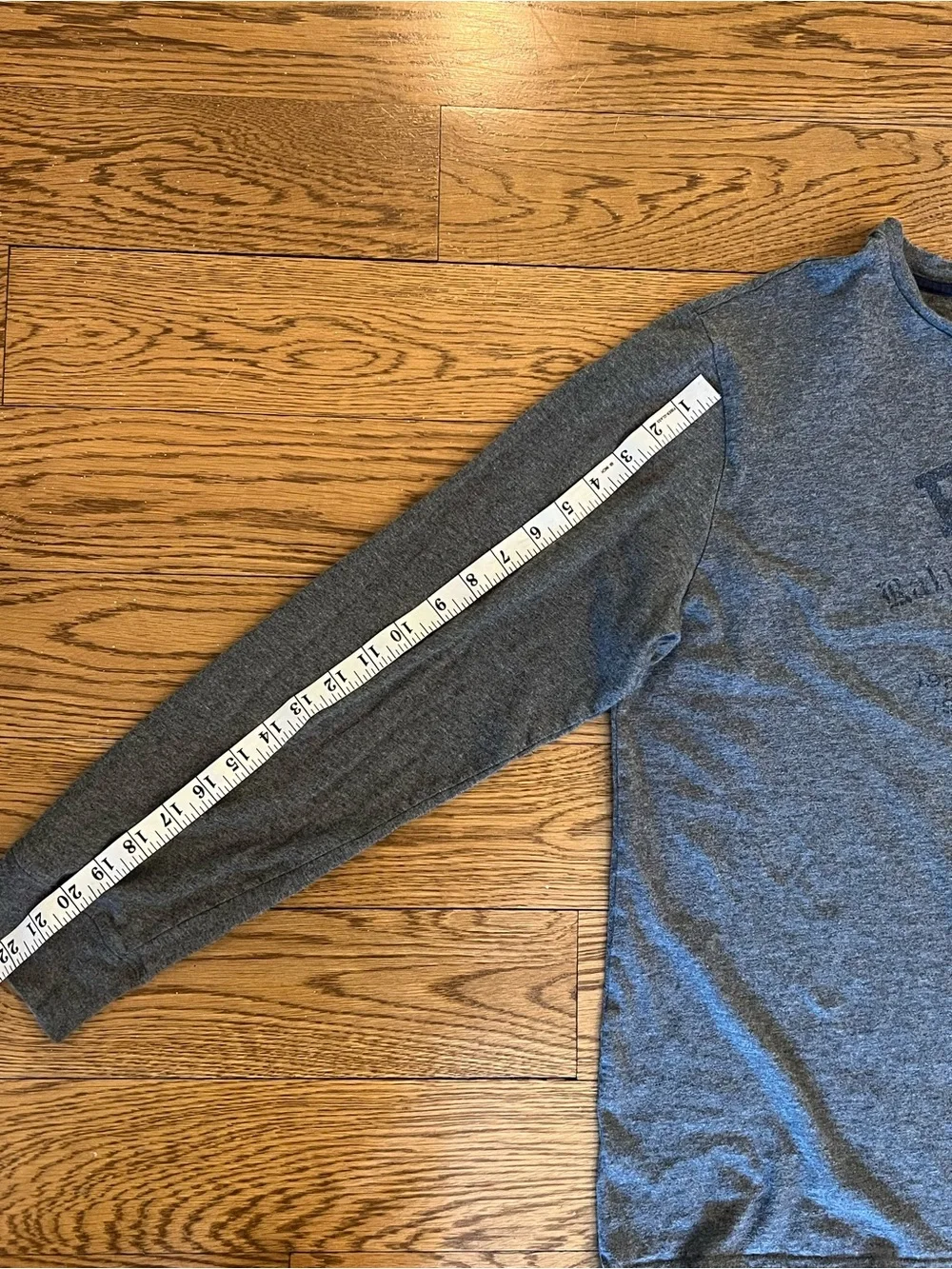 Polo Ralph Lauren Charcoal Gray Long Sleeve Graphic Tee XL